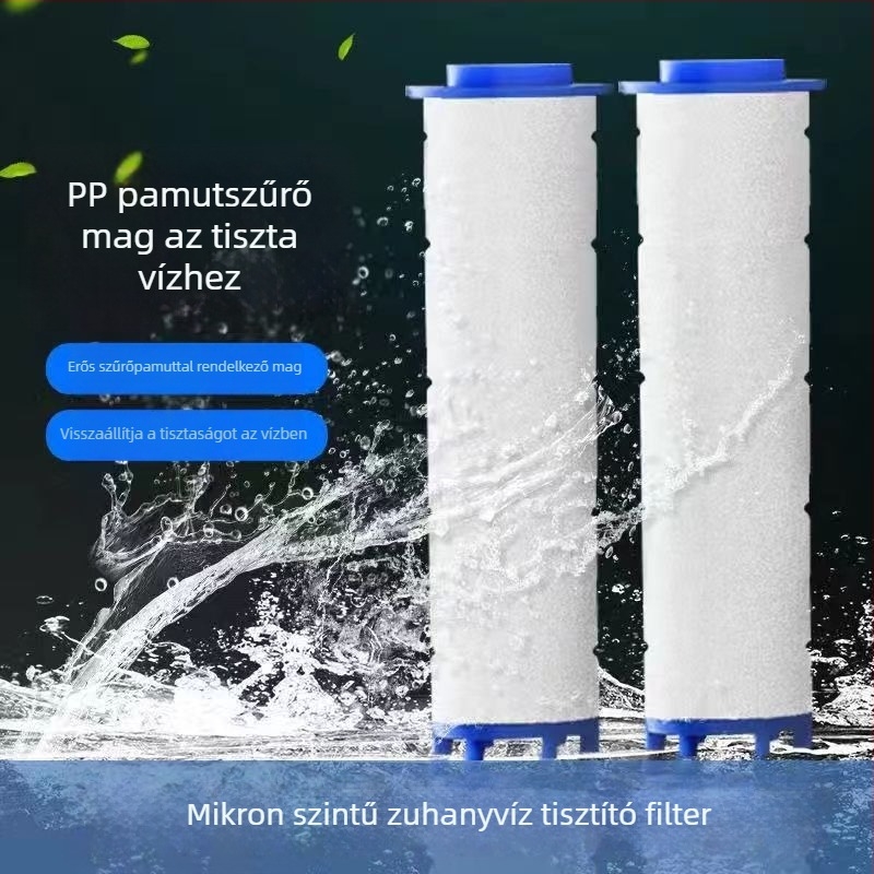 Zuhanyszűrő elem PP gyapot és deoxidáció, anionos mag, modell P-01, ABS kivitel, max. 100°C, névleges nyomás 0,6 MPa