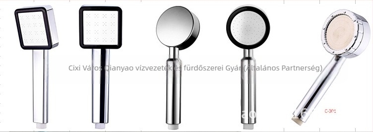 Négyszögletes zuhanyfej, ABS, hordozható, eső üzemmód, modell C-428, 0-85°C