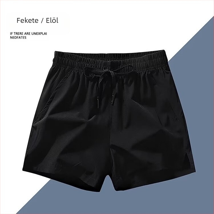 Férfi futó 3/4 hosszúságú short, gyorsan száradó, laza szabás, légáteresztő poliészter