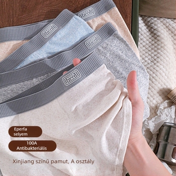Tinédzser korosztálynak szánt pamut alsónadrág színes jacquard mintával, antibakteriális, Mulberry Silk 100A