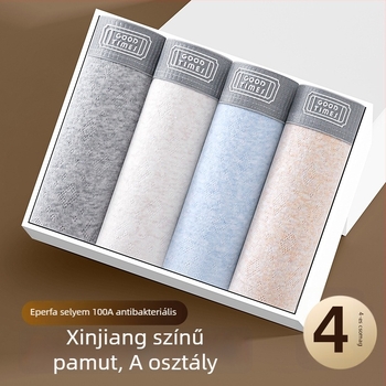 Tinédzser korosztálynak szánt pamut alsónadrág színes jacquard mintával, antibakteriális, Mulberry Silk 100A