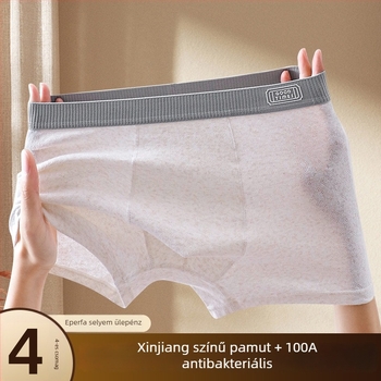 Tinédzser korosztálynak szánt pamut alsónadrág színes jacquard mintával, antibakteriális, Mulberry Silk 100A