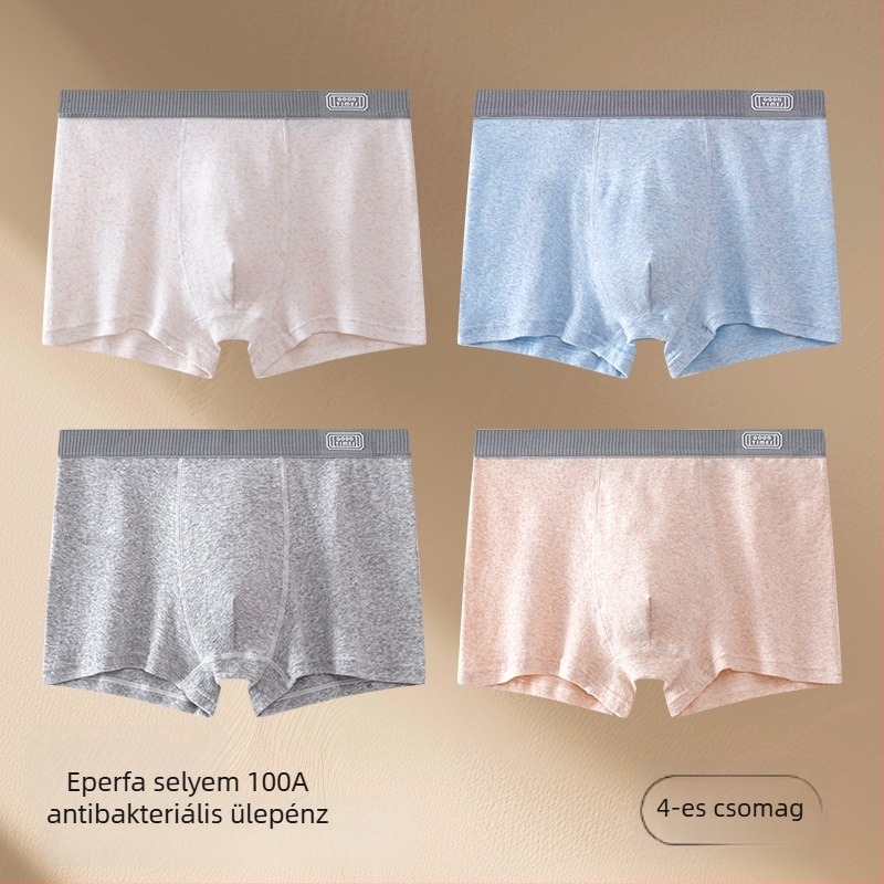 Tinédzser korosztálynak szánt pamut alsónadrág színes jacquard mintával, antibakteriális, Mulberry Silk 100A