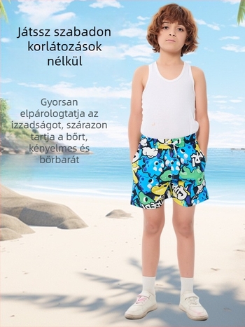 Sureda gyerekeknek készült strandnadrág belső hálóval, gyorsan száradó, laza szabás, uniszex