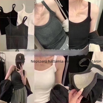 Női bolyhos termikus top beépített kosarakkal, kényelmes hátsó karcsúsító dizájn