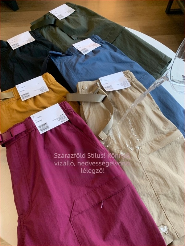 BBRONE Kültéri Sport Rövidnadrágok – 100% Nylon, Gyorsan száradó, Vízálló, Lélegző, Nyár 2025