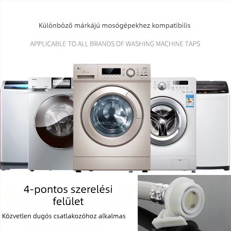 Műanyag mosdócsaptele ABS anyagból, modell 15555, falra szerelhető, kerámiás patronos szelep, mosógéphez