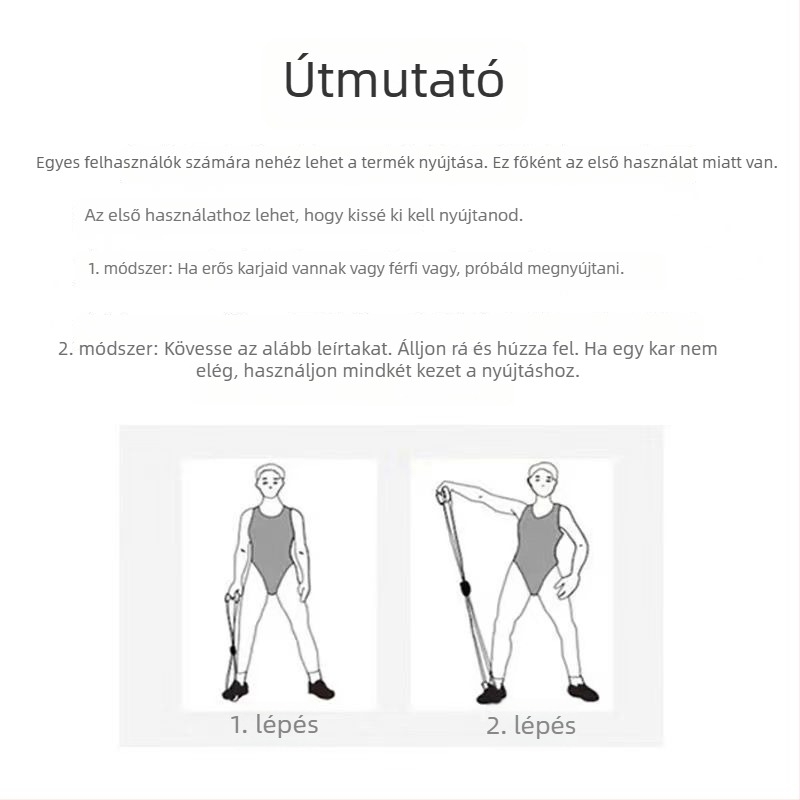 Hátsó nyújtó készülék otthoni edzéshez, TPE anyag, 8-karakteres feszítő eszköz, a nyitott vállakért