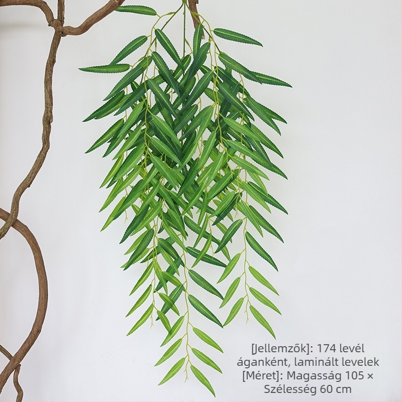 Mesterséges fűzfa levelek és ágak, műanyagból, injekciós öntés, Márka Flowers qianyun, Csomagolás karton vagy szőtt zacskó