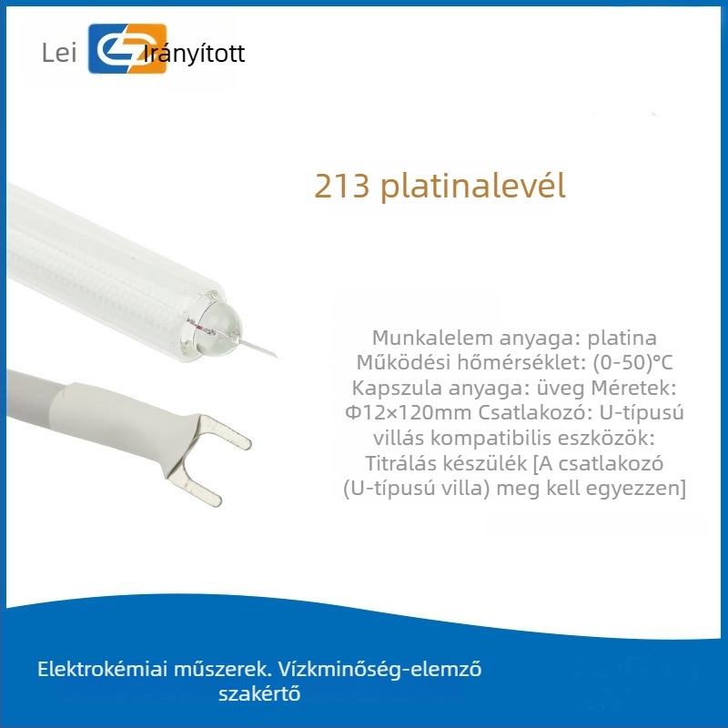 Platinaelektródás szenzor - fém detektálás, modell 213-01, működési hőmérséklet 0–50°C, típus: Egyéb