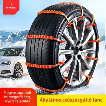 Autókhoz univerzális téli láncok, gumiból, modell 4554