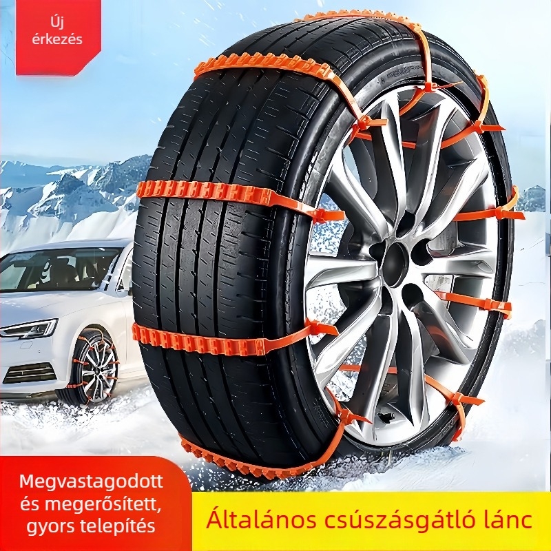 Autókhoz univerzális téli láncok, gumiból, modell 4554