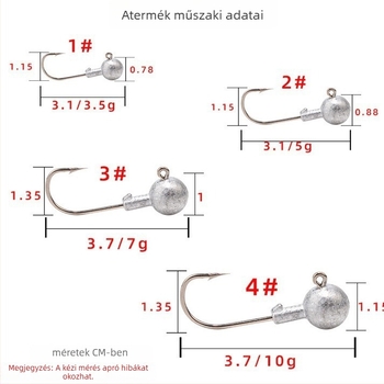 Ólomhorog №7, Vertical Star, tüskés, tengeri horgászat hajóról