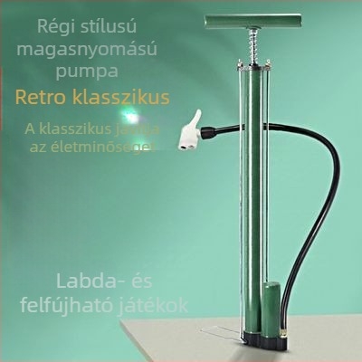 Kézi kerékpárpumpa, magas nyomású, univerzális MTB és országúti kerékpárokhoz, tartós