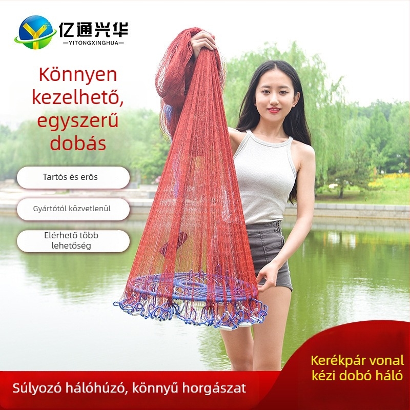 Kézi dobókorongos halászháló — nylon, Yitong Xinghua márka, származás Kína, licencelt magáncímke