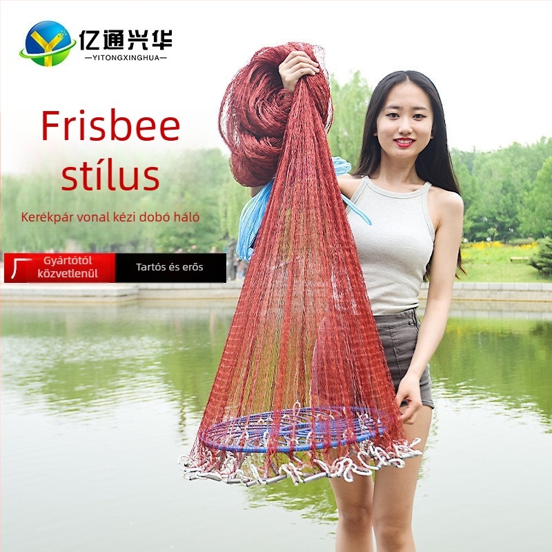 Kézi dobókorongos halászháló — nylon, Yitong Xinghua márka, származás Kína, licencelt magáncímke