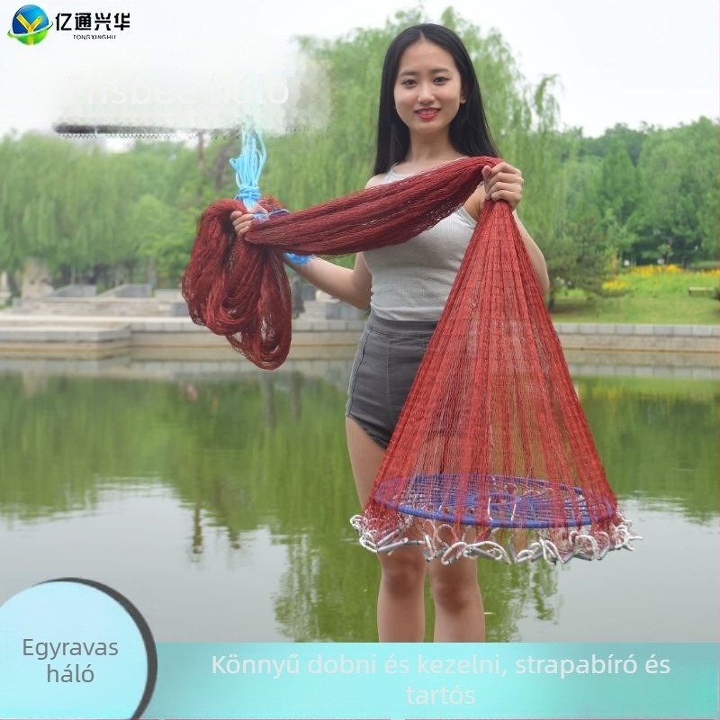 Kézi dobókorongos halászháló — nylon, Yitong Xinghua márka, származás Kína, licencelt magáncímke