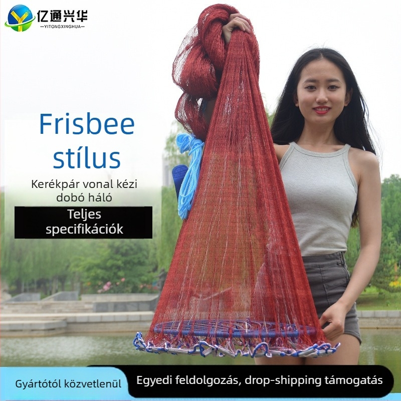 Kézi dobókorongos halászháló — nylon, Yitong Xinghua márka, származás Kína, licencelt magáncímke