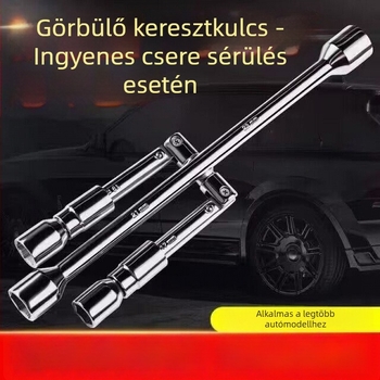 Összecsukható kereszttalpas dugókulcs autógumikhoz – magas széntartalmú acélból