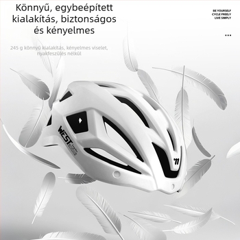 West Rider kerékpáros sisak, PC/EPS anyag, uniszex, felnőttek, logó nyomtatva