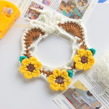 Gyapjúból készült horgolt sál háziállatoknak (macskák és kis kutyák) – általános használat, négy évszak