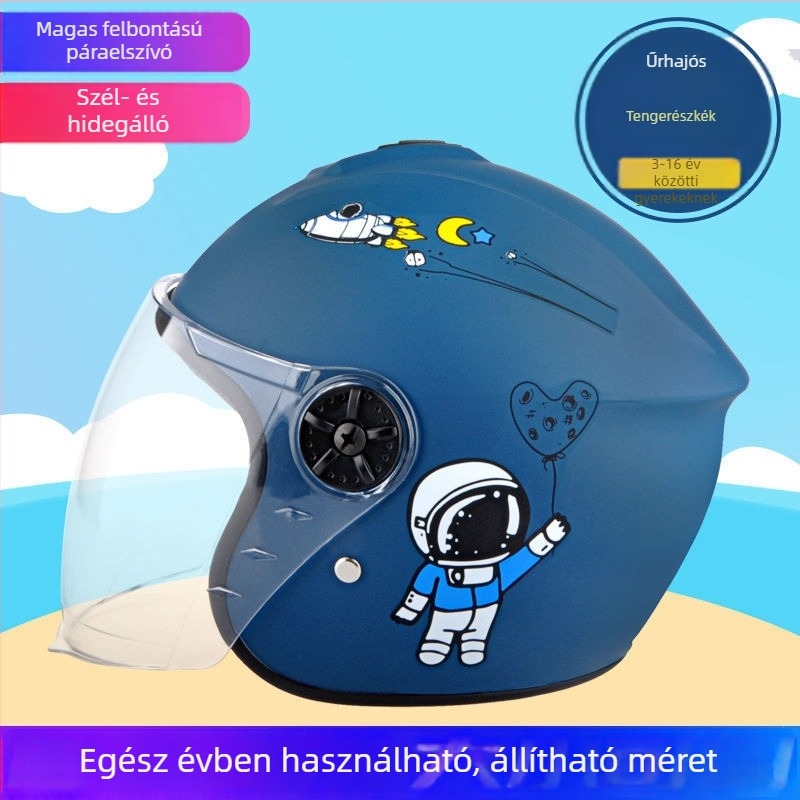 Gyerekeknek készült elektromos robogó sisak, lányoknak, TCO99 tanúsítvány, minden évszakra alkalmas
