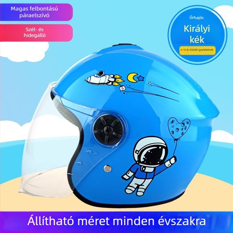Gyerekeknek készült elektromos robogó sisak, lányoknak, TCO99 tanúsítvány, minden évszakra alkalmas