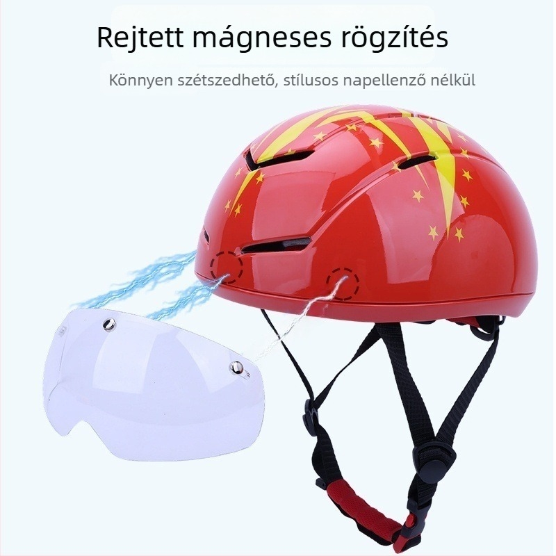 Ifjúsági kerékpáros sisak, egyrészes, uniszex, országúti kerékpárhoz