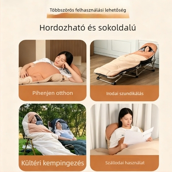 Zsák alakú utazó hálózsák őszi–téli használatra, nylon anyag, mű toll töltés