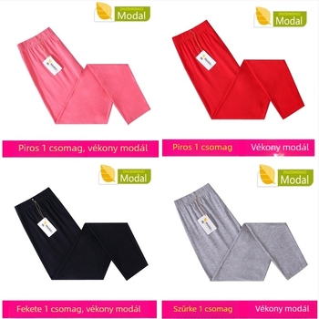 Női vékony modal őszi leggings, magas derék, rugalmas, karcsúsító fazon, nagy méret