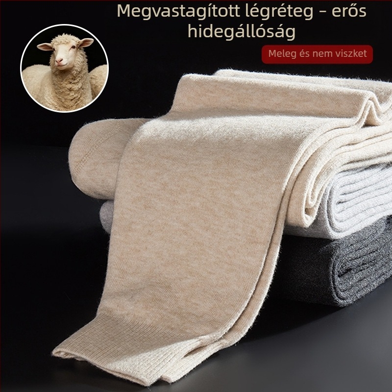 Férfiaknak és nőknek egyaránt készített kasmírszálas gyapjú nadrágok, melegek őszre, karcsú szabás, magas derék