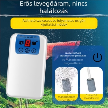 USB-s aerátor akváriumhoz és horgászathoz, újratölthető, hordozható, kettős használatú oxigénpumpa