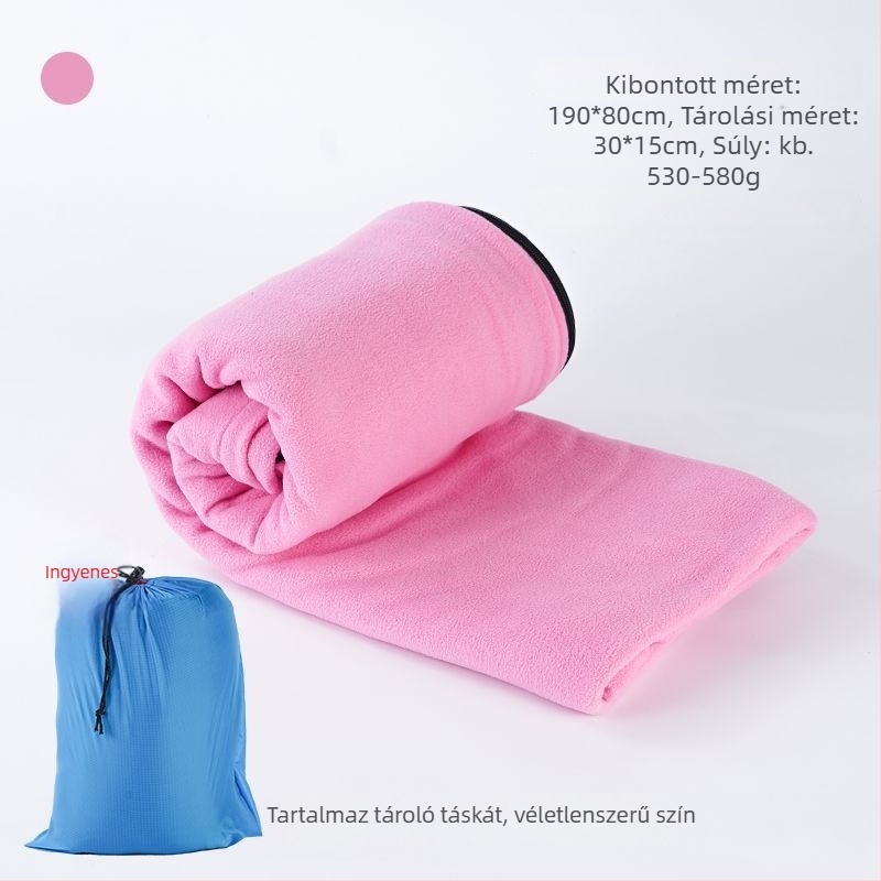 Poliészter flízes belső hálózsákhuzat, boríték-stílusú, felnőtteknek, kétoldalas, vastított, szennyeződés-álló, kempingezéshez és utazásokhoz