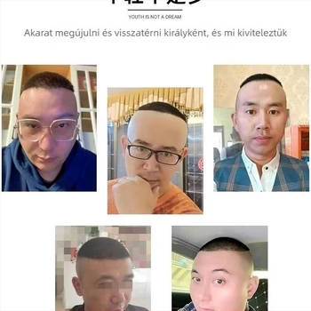 Donghui férfi paróka, kézzel szőtt, valódi emberi haj, nem hővel festett, bármilyen arcforma esetén