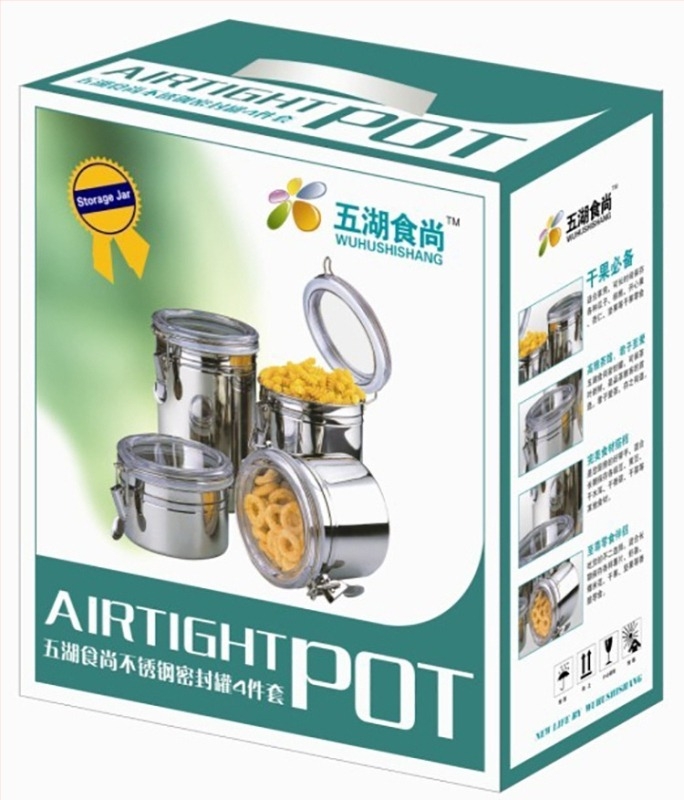 Rozsdamentes acél tömített tárolóedény, kerek formájú, 1–2 L kapacitás, nyomtatott logóval