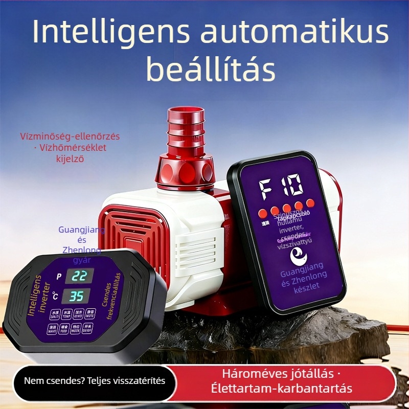 Merülő szivattyú halastóhoz AI intelligens vezérléssel és változtatható frekvenciával, keringés és szűrés, csendes működés