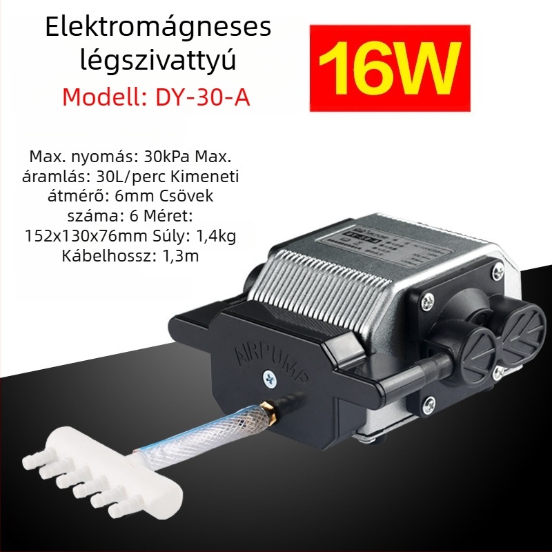 Sensen elektromágneses levegőpumpa akvárium és tó aerációjára - DY modell