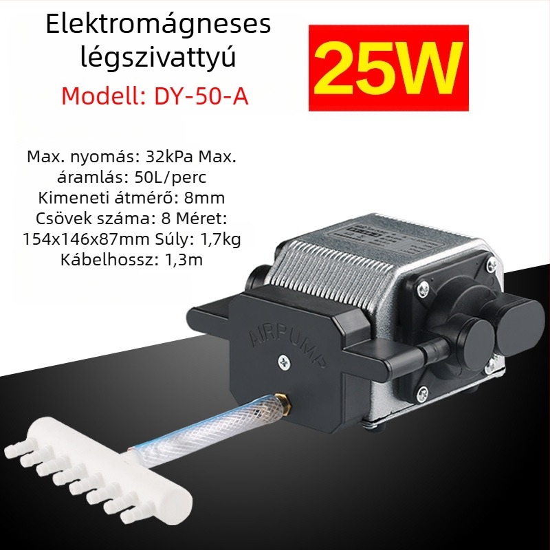Sensen elektromágneses levegőpumpa akvárium és tó aerációjára - DY modell