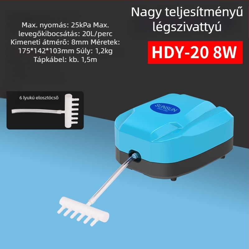 Sensen elektromágneses levegőpumpa akvárium és tó aerációjára - DY modell