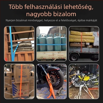 Rakományrögzítő heveder ratchet feszítővel – Poliészter, típus: heveder, márka Carjay/Kajiayi