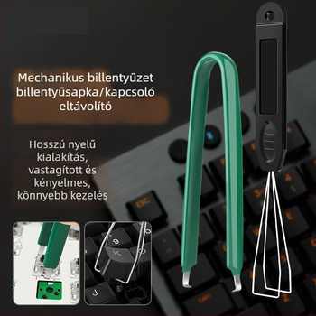 Mechanikus billentyűzet húzóeszköz, kapcsoló húzó, billentyűfedő eltávolító eszköz, kapcsoló cseréje, tisztító eszköz, billentyűfedő csere klipek, be- és kiveszési huzal
