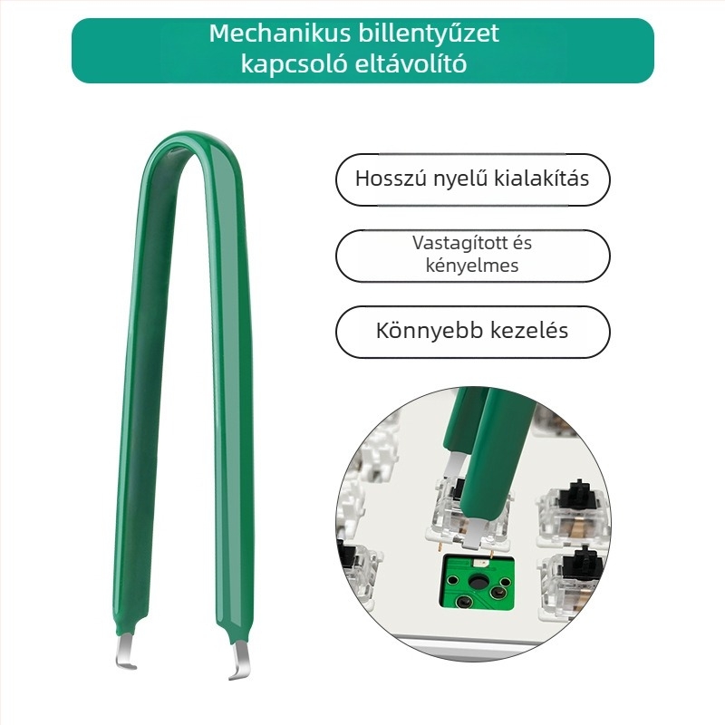 Mechanikus billentyűzet húzóeszköz, kapcsoló húzó, billentyűfedő eltávolító eszköz, kapcsoló cseréje, tisztító eszköz, billentyűfedő csere klipek, be- és kiveszési huzal