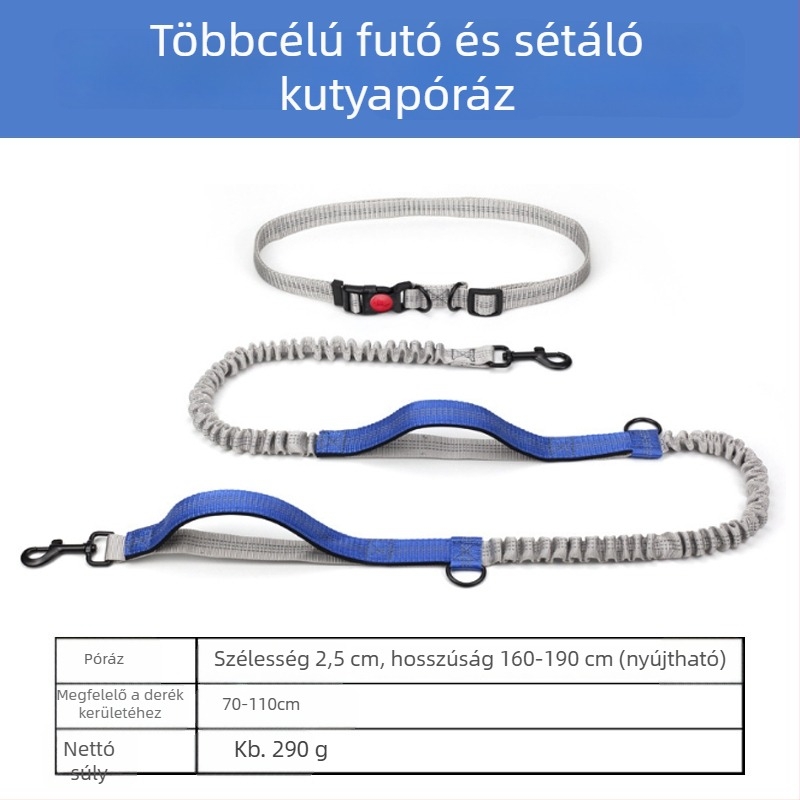 Kéz nélküli derékszíj-póráz macskáknak, visszahúzható zsinórral