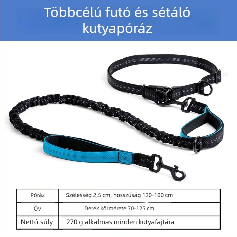 Kéz nélküli derékszíj-póráz macskáknak, visszahúzható zsinórral