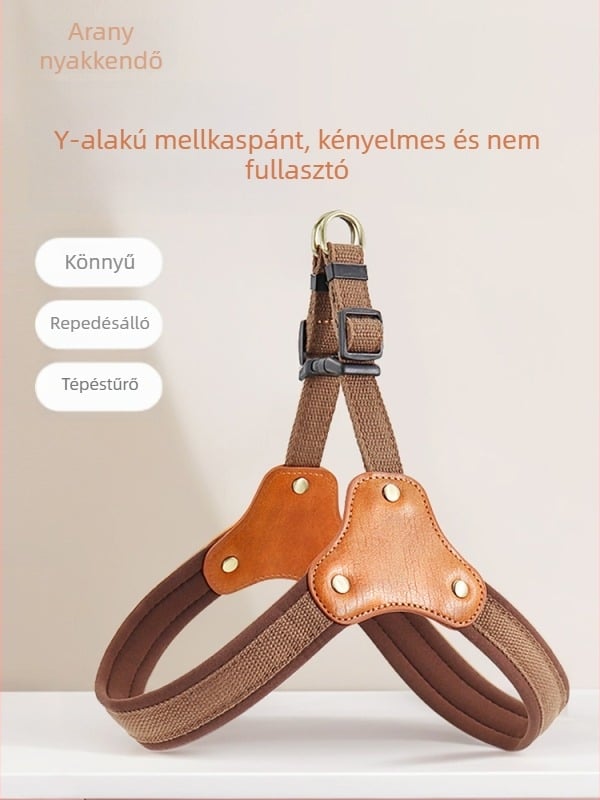 Kutyamellény-hám mellkas- és hátsó pánttal