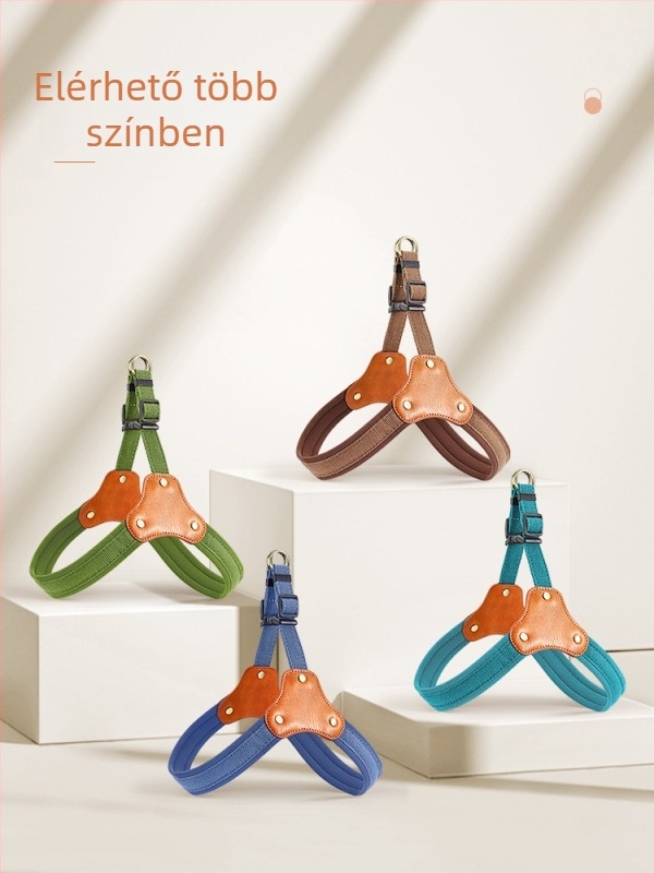 Kutyamellény-hám mellkas- és hátsó pánttal