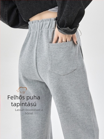 Kismama nadrágok 2025 őszi-téli szezonra – vastag, magas derék, széles szárú, has­támasztó, pamut-poliészter keverék 70–80%