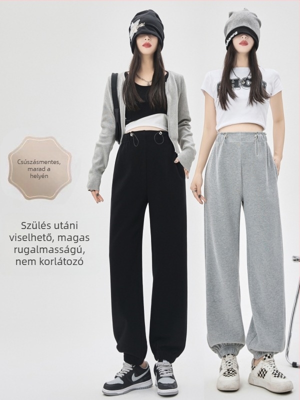 Kismama nadrágok 2025 őszi-téli szezonra – vastag, magas derék, széles szárú, has­támasztó, pamut-poliészter keverék 70–80%