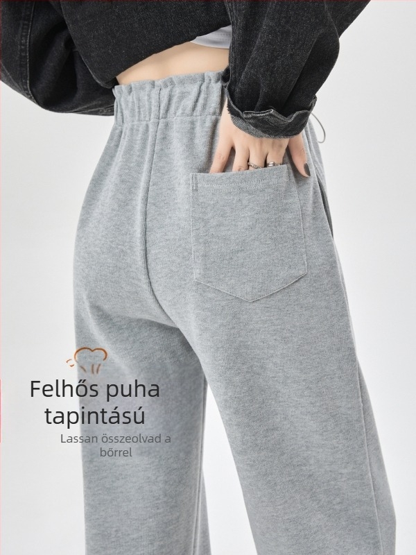 Kismama nadrágok 2025 őszi-téli szezonra – vastag, magas derék, széles szárú, has­támasztó, pamut-poliészter keverék 70–80%