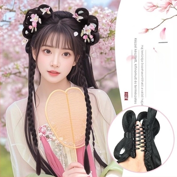 Paróka lófarokkal – Modell Első poros konty, Drót magas hőmérsékletű, Mechanikus formázás, Nem festhető vagy perm